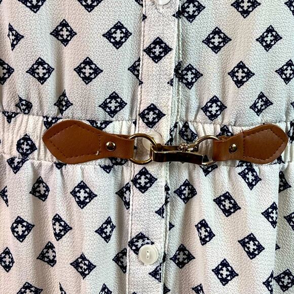 Always Indigo A-line Dress Button Top Elastic Buckle Waist Sleeveless Women’s 3X - Picture 10 of 11